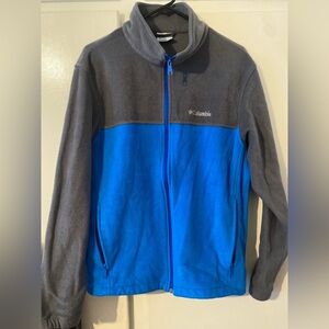 Columbia Women's Vibrant Blue and Charcoal Bomber Jacket